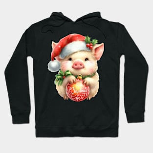 Christmas Pig Hoodie